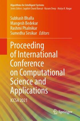 Bhalla / Sirsikar / Bedekar |  Proceeding of International Conference on Computational Science and Applications | Buch |  Sack Fachmedien