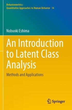 Eshima |  An Introduction to Latent Class Analysis | Buch |  Sack Fachmedien