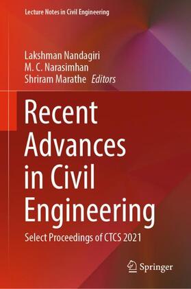 Nandagiri / Marathe / Narasimhan |  Recent Advances in Civil Engineering | Buch |  Sack Fachmedien