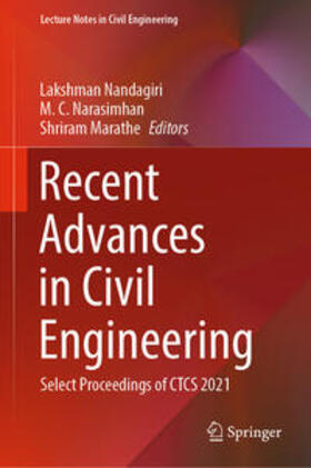 Nandagiri / Narasimhan / Marathe |  Recent Advances in Civil Engineering | eBook | Sack Fachmedien