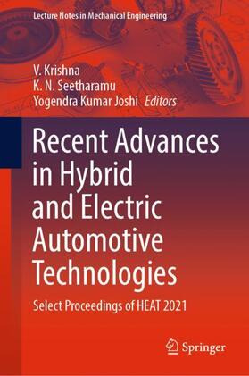 Krishna / Seetharamu / Joshi |  Recent Advances in Hybrid and Electric Automotive Technologies | Buch |  Sack Fachmedien