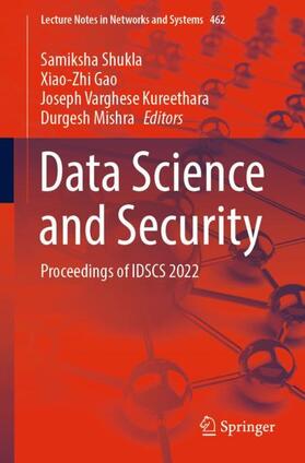 Shukla / Mishra / Gao |  Data Science and Security | Buch |  Sack Fachmedien