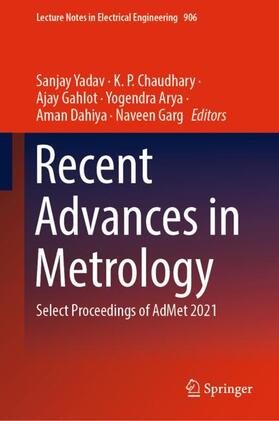 Yadav / Chaudhary / Garg |  Recent Advances in Metrology | Buch |  Sack Fachmedien