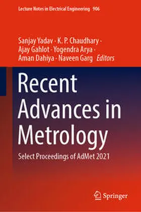 Yadav / Chaudhary / Gahlot |  Recent Advances in Metrology | eBook | Sack Fachmedien