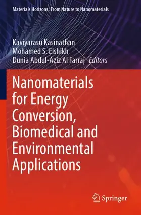 Kasinathan / Al Farraj / Elshikh |  Nanomaterials for Energy Conversion, Biomedical and Environmental Applications | Buch |  Sack Fachmedien