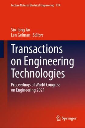 Gelman / Ao |  Transactions on Engineering Technologies | Buch |  Sack Fachmedien