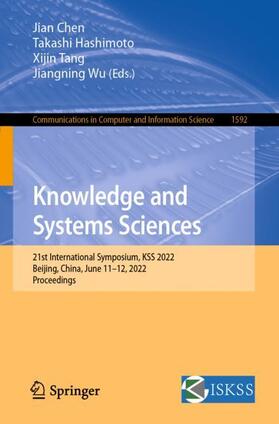Chen / Wu / Hashimoto |  Knowledge and Systems Sciences | Buch |  Sack Fachmedien