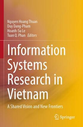Hoang Thuan / Phan / Dang-Pham |  Information Systems Research in Vietnam | Buch |  Sack Fachmedien