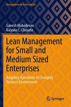 Chejarla / Mahadevan |  Lean Management for Small and Medium Sized Enterprises | Buch |  Sack Fachmedien