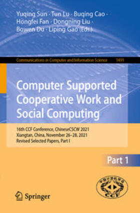 Sun / Lu / Cao |  Computer Supported Cooperative Work and Social Computing | eBook | Sack Fachmedien