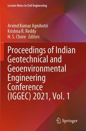 Agnihotri / Chore / Reddy |  Proceedings of Indian Geotechnical and Geoenvironmental Engineering Conference (IGGEC) 2021, Vol. 1 | Buch |  Sack Fachmedien