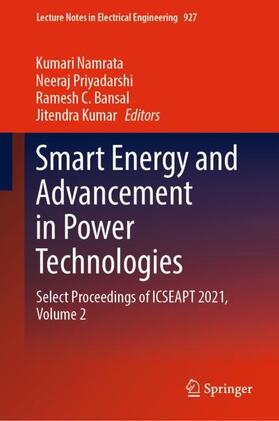 Namrata / Kumar / Priyadarshi |  Smart Energy and Advancement in Power Technologies | Buch |  Sack Fachmedien
