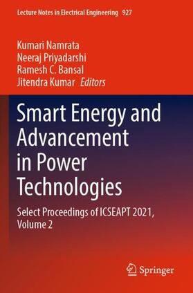 Namrata / Kumar / Priyadarshi |  Smart Energy and Advancement in Power Technologies | Buch |  Sack Fachmedien