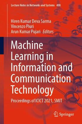 Deva Sarma / Pujari / Piuri |  Machine Learning in Information and Communication Technology | Buch |  Sack Fachmedien