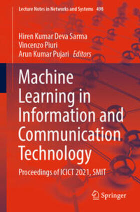 Deva Sarma / Piuri / Pujari |  Machine Learning in Information and Communication Technology | eBook | Sack Fachmedien