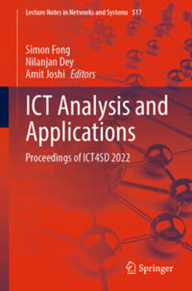 Fong / Dey / Joshi |  ICT Analysis and Applications | eBook | Sack Fachmedien