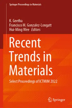 Geetha / Gonzalez-Longatt / Wee |  Recent Trends in Materials | eBook | Sack Fachmedien