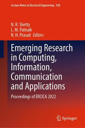 Shetty / Prasad / Patnaik |  Emerging Research in Computing, Information, Communication and Applications | Buch |  Sack Fachmedien