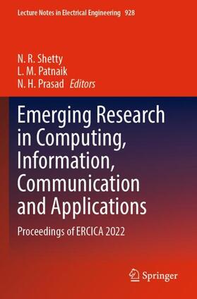 Shetty / Prasad / Patnaik |  Emerging Research in Computing, Information, Communication and Applications | Buch |  Sack Fachmedien