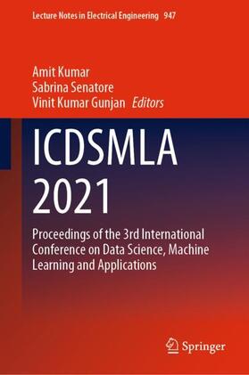 Kumar / Gunjan / Senatore |  ICDSMLA 2021 | Buch |  Sack Fachmedien