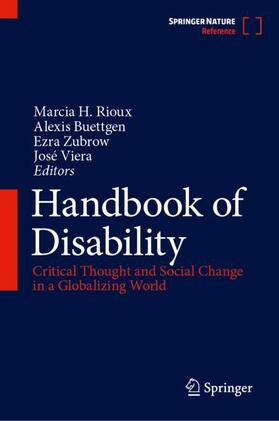 Rioux / Viera / Buettgen |  Handbook of Disability | Buch |  Sack Fachmedien
