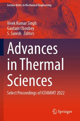 Singh / Suresh / Choubey |  Advances in Thermal Sciences | Buch |  Sack Fachmedien