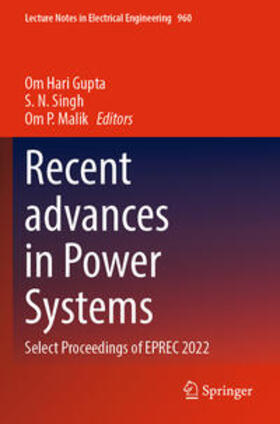 Gupta / Malik / Singh |  Recent advances in Power Systems | Buch |  Sack Fachmedien