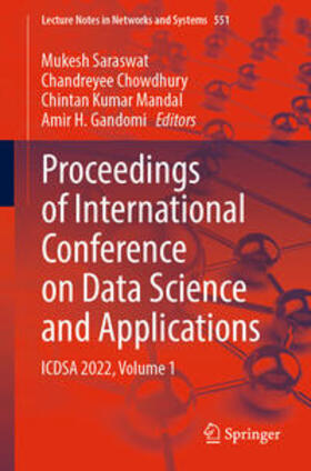 Saraswat / Chowdhury / Kumar Mandal |  Proceedings of International Conference on Data Science and Applications | eBook | Sack Fachmedien