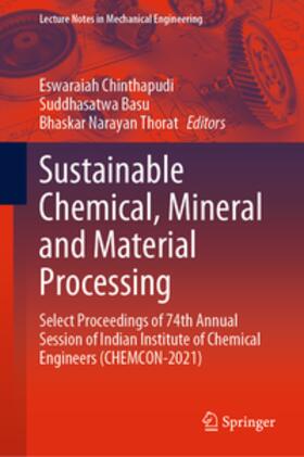 Chinthapudi / Basu / Thorat |  Sustainable Chemical, Mineral and Material Processing | eBook | Sack Fachmedien