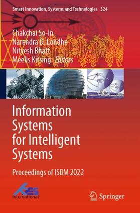 So-In / Kitsing / Londhe |  Information Systems for Intelligent Systems | Buch |  Sack Fachmedien