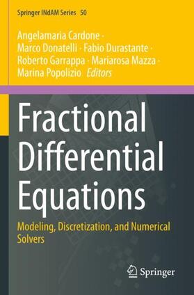 Cardone / Donatelli / Popolizio |  Fractional Differential Equations | Buch |  Sack Fachmedien