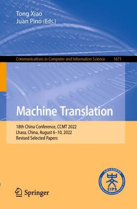 Pino / Xiao |  Machine Translation | Buch |  Sack Fachmedien