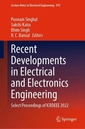 Singhal / Bansal / Kalra |  Recent Developments in Electrical and Electronics Engineering | Buch |  Sack Fachmedien