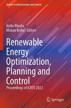 Kolhe / Khosla |  Renewable Energy Optimization, Planning and Control | Buch |  Sack Fachmedien
