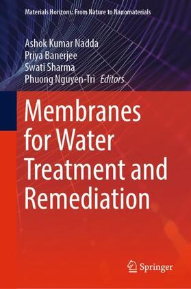 Nadda / Nguyen-Tri / Banerjee |  Membranes for Water Treatment and Remediation | Buch |  Sack Fachmedien
