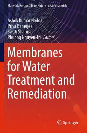 Nadda / Nguyen-Tri / Banerjee |  Membranes for Water Treatment and Remediation | Buch |  Sack Fachmedien