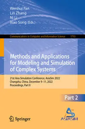 Fan / Zhang / Li | Methods and Applications for Modeling and Simulation of Complex Systems | E-Book | sack.de