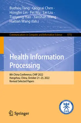 Tang / Chen / Lin |  Health Information Processing | eBook | Sack Fachmedien