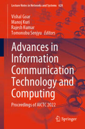 Goar / Kuri / Kumar |  Advances in Information Communication Technology and Computing | eBook | Sack Fachmedien