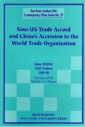 Luo / Mai |  SINO-US TRADE ACCORD & CHINA'S.. (NO.27) | eBook | Sack Fachmedien