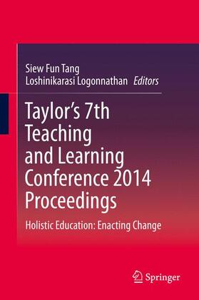 Logonnathan / Tang |  Taylor¿s 7th Teaching and Learning Conference 2014 Proceedings | Buch |  Sack Fachmedien