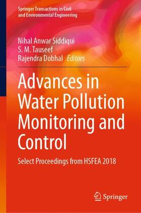 Siddiqui / Dobhal / Tauseef |  Advances in Water Pollution Monitoring and Control | Buch |  Sack Fachmedien