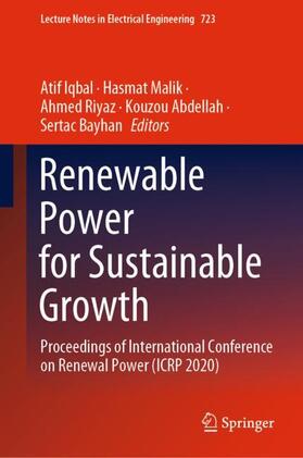 Iqbal / Malik / Bayhan |  Renewable Power for Sustainable Growth | Buch |  Sack Fachmedien