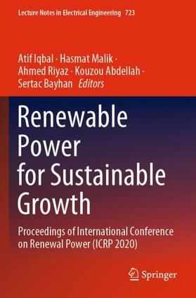 Iqbal / Malik / Bayhan |  Renewable Power for Sustainable Growth | Buch |  Sack Fachmedien