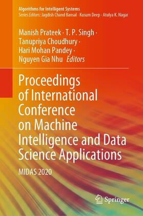 Prateek / Singh / Choudhury |  Proceedings of International Conference on Machine Intelligence and Data Science Applications | eBook | Sack Fachmedien