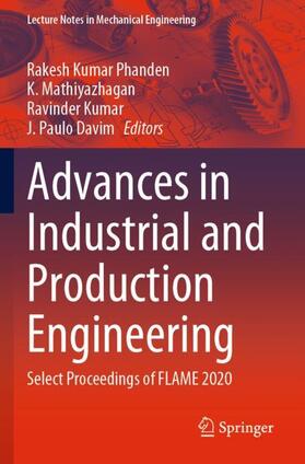 Phanden / Paulo Davim / Mathiyazhagan |  Advances in Industrial and Production Engineering | Buch |  Sack Fachmedien