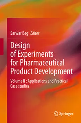 Beg |  Design of Experiments for Pharmaceutical Product Development | eBook | Sack Fachmedien