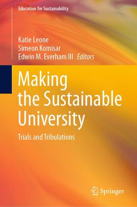 Leone / Everham III / Komisar |  Making the Sustainable University | Buch |  Sack Fachmedien