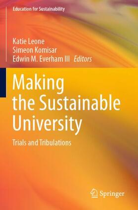 Leone / Everham III / Komisar |  Making the Sustainable University | Buch |  Sack Fachmedien