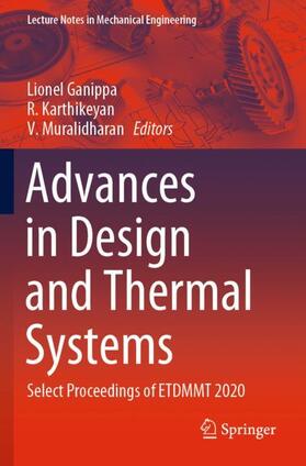Ganippa / Muralidharan / Karthikeyan |  Advances in Design and Thermal Systems | Buch |  Sack Fachmedien